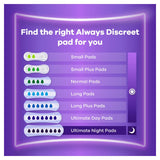 Always Discreet Long Pads incontinence pads 64 pack, UK version