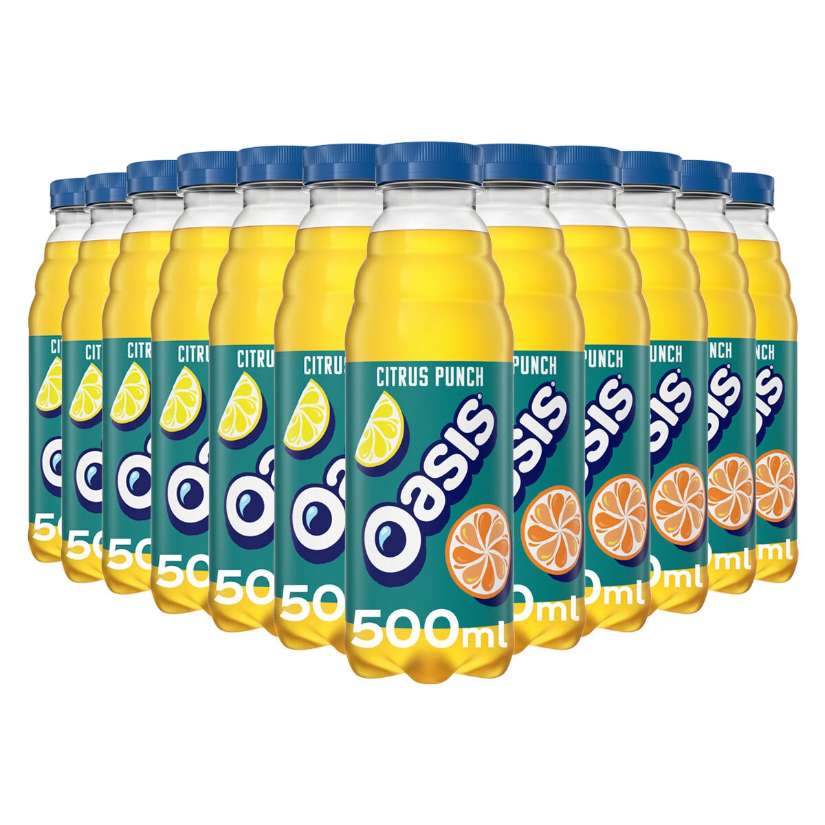 Oasis Citrus Punch juice drink 12x500ml, imported from the UK