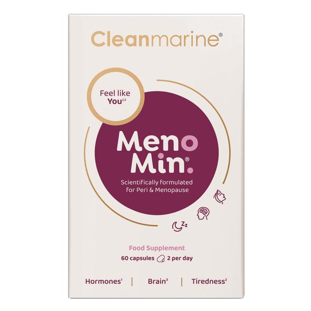 Cleanmarine MenoMin Menopause Supplement Capsules    60 per pack GOODS M&S   