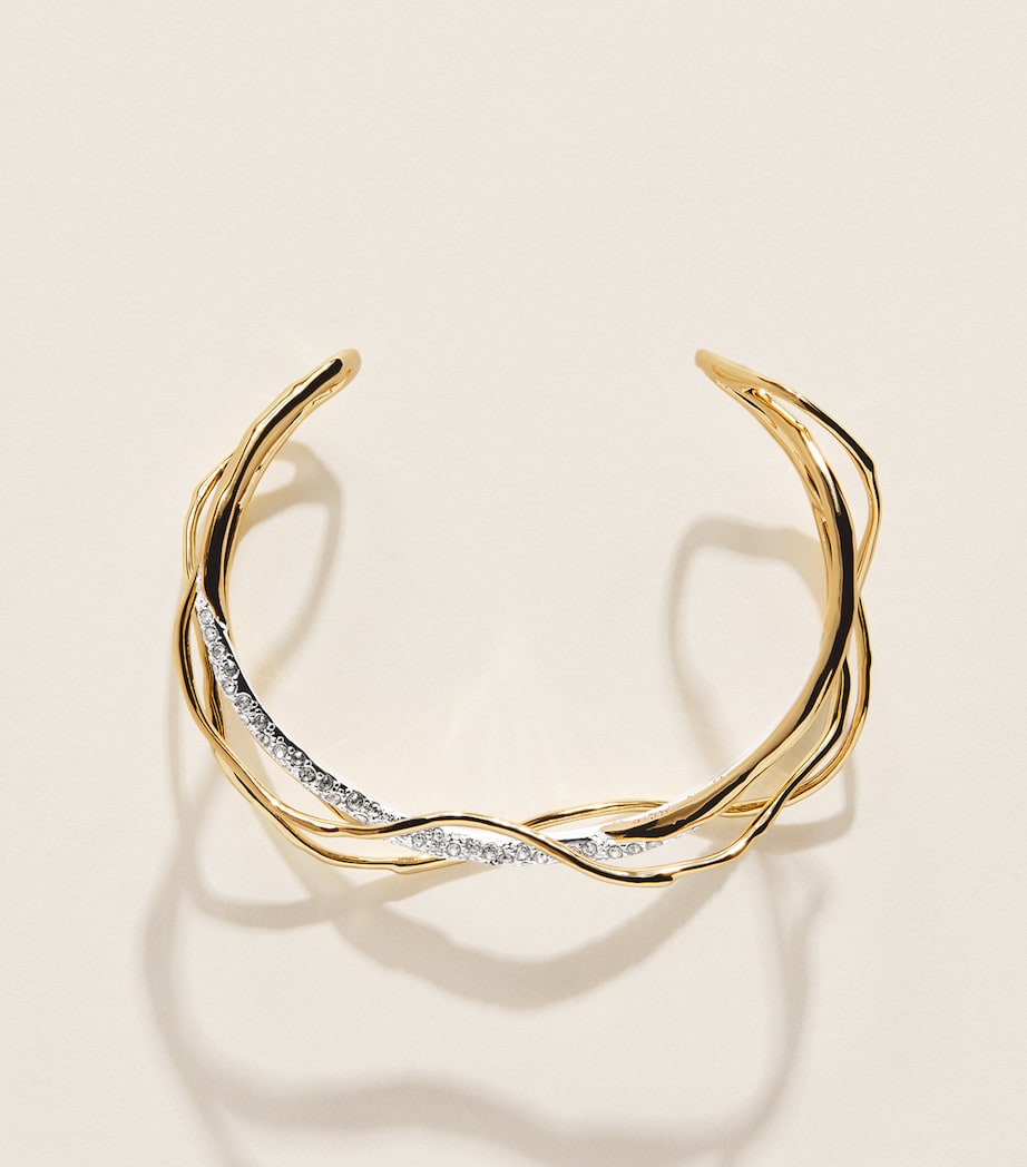 Bracelet manchette plaqué or Solanales Alexis Bittar - Produit britannique