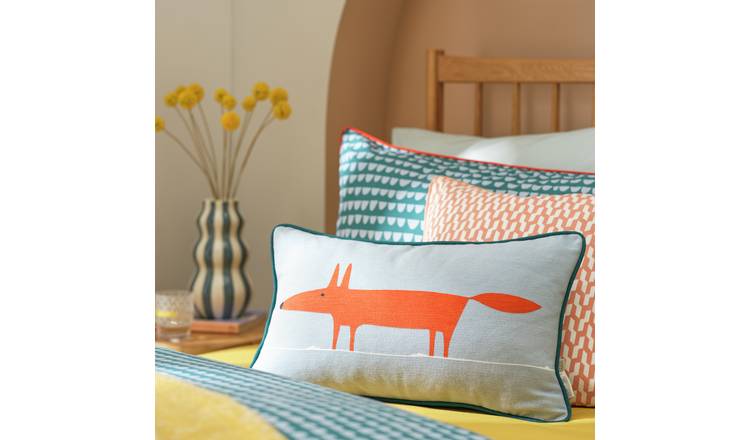 Habitat x Scion Mr Fox cushion multicoloured 50x30cm, imported from the UK
