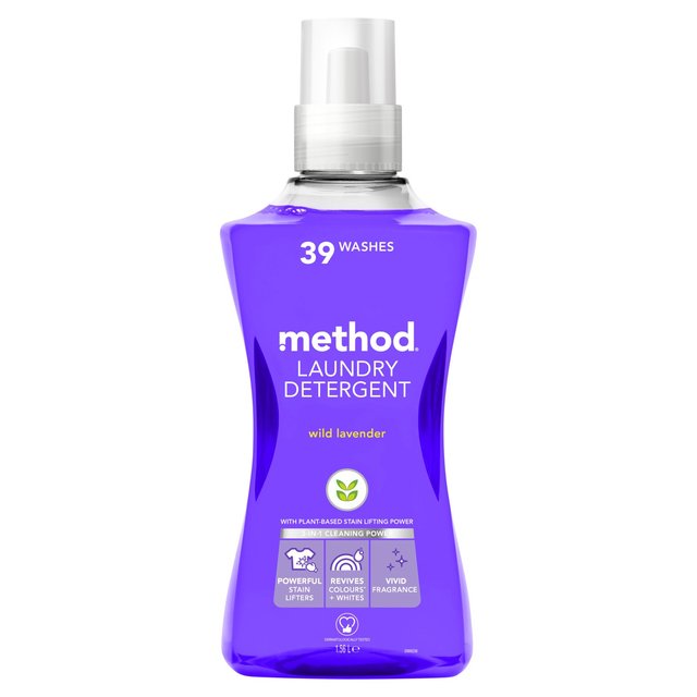 Method Concentrated Laundry Detergent Wild Lavender 39 Wash   1.56L