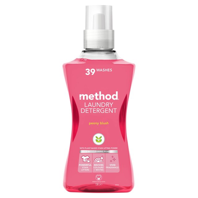 Method Concentrated Laundry Detergent Peony Blush 39 Wash   1.56L