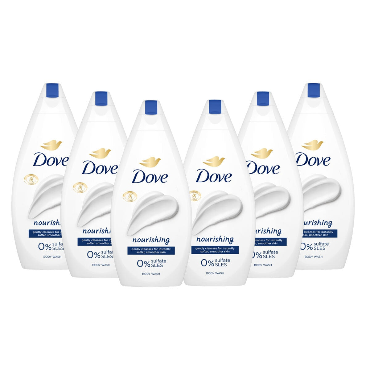 Dove body wash aloe and birch water 6 x 450ml - British product