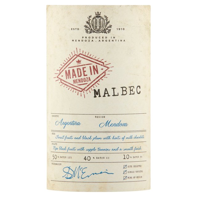 Made in Mendoza Malbec   75cl