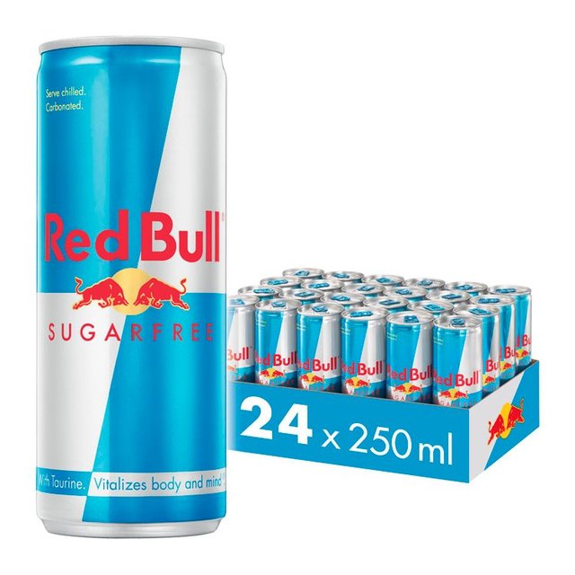 Red Bull Energy Drink Sugar Free   24 x 250ml