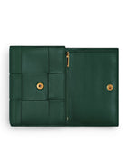 Bottega Veneta Intreccio trifold wallet woven lambskin (British brand)
