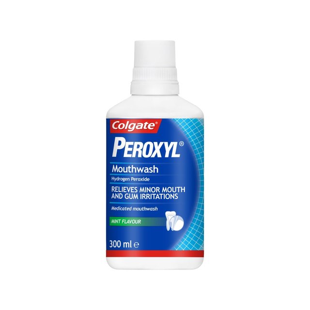 Colgate Peroxyl Medicated Mouthwash Alcohol Free 300ml   300ml GOODS M&S   