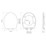 Tavistock soft close thermoset toilet seat, imported from the UK