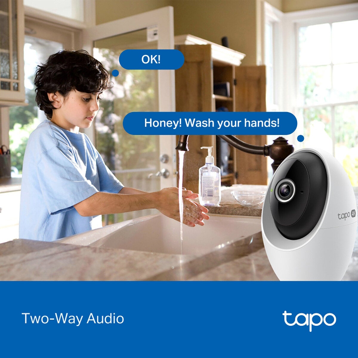 TP-Link Tapo C260 4K PTZ security camera 2-pack, imported from the UK