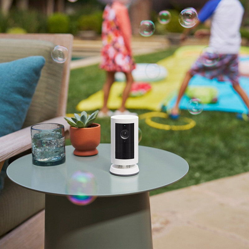 Ring outdoor camera 2 pack with extra battery - British product