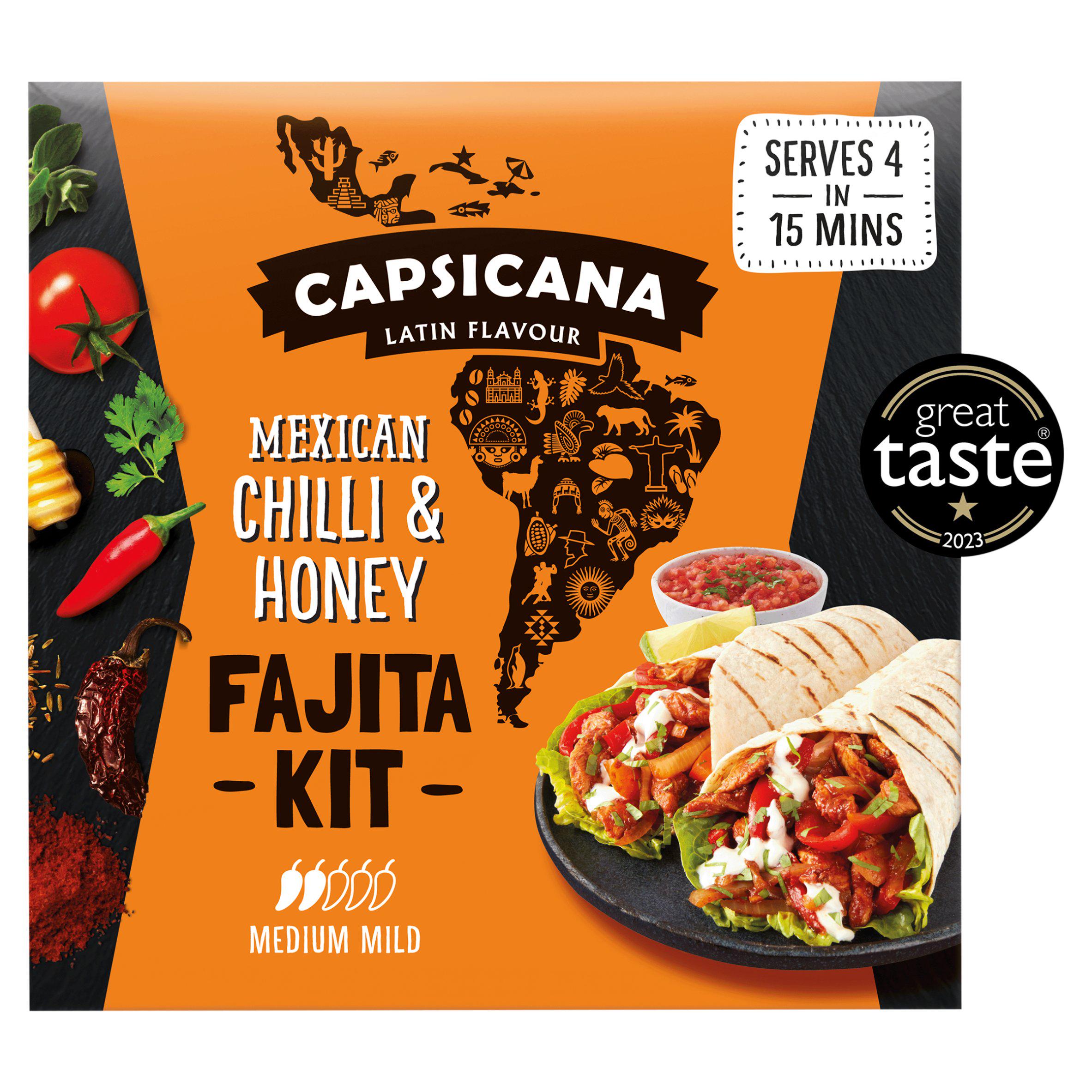 Capsicana Mexican Chilli & Honey Fajita Kit 455g GOODS Sainsburys   