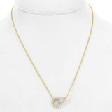 Costco Halskette mit rundem Brillantschliff Diamant 0,50 Karat 14 Karat Gelbgold, UK-Version