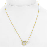 Costco Halskette mit rundem Brillantschliff Diamant 0,50 Karat 14 Karat Gelbgold, UK-Version