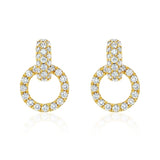 Costco 0.80ctw diamond earrings round brilliant 14ct gold - British product