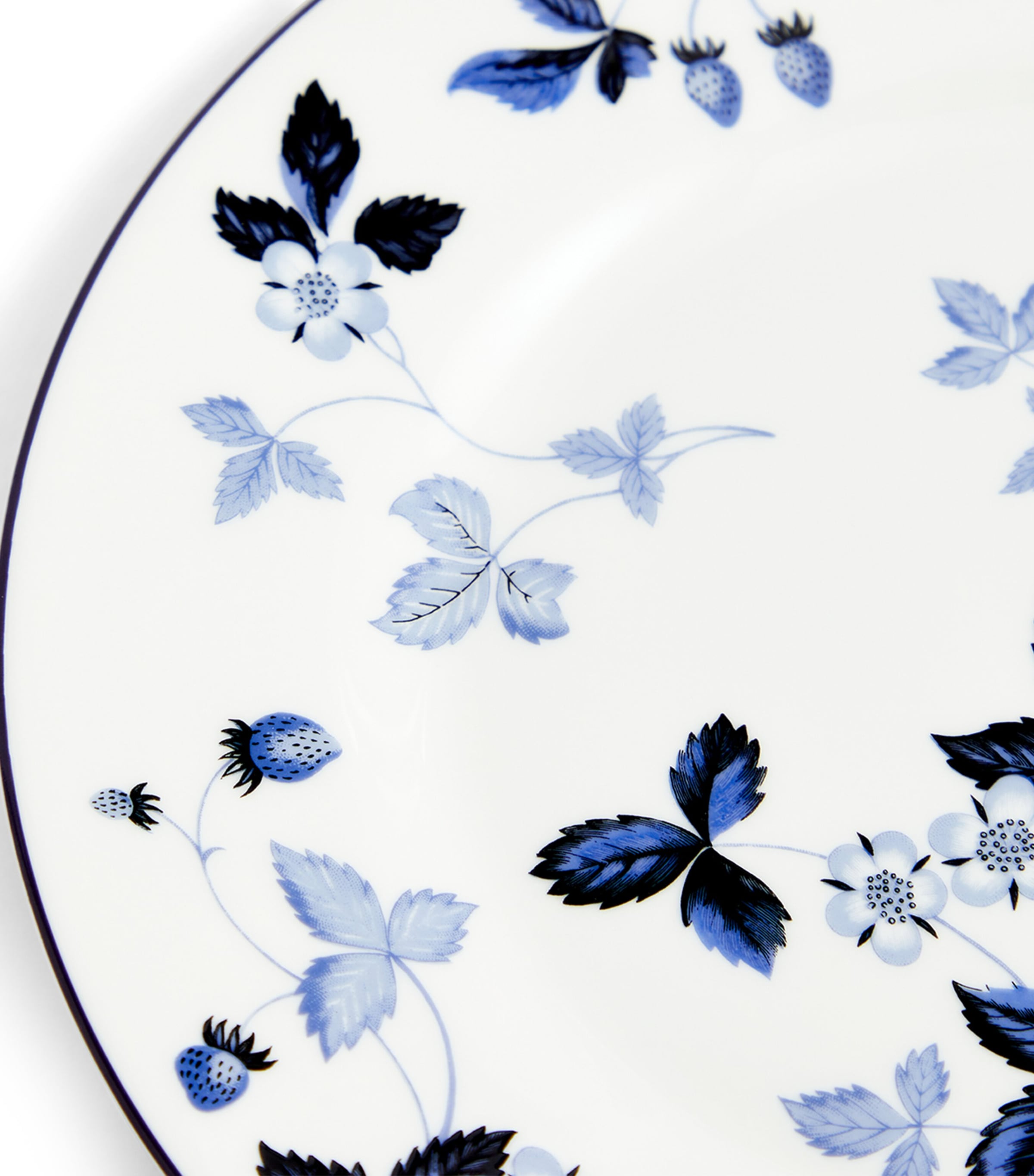 Wedgwood Wild Strawberry Inky Blue fine bone china side plate 20.5cm (British brand)