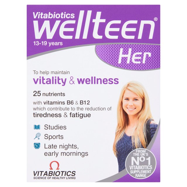 Vitabiotics Wellteen Her Vitality & Wellness Tablets    30 per pack GOODS M&S   