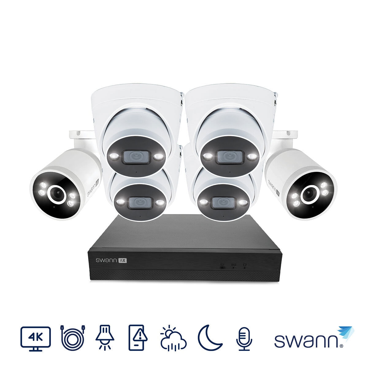 Swann 8 channel NVR security system, imported from the UK