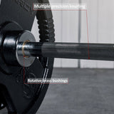 Marcy Eco 60kg Olympic weight set with 7ft barbell, British brand