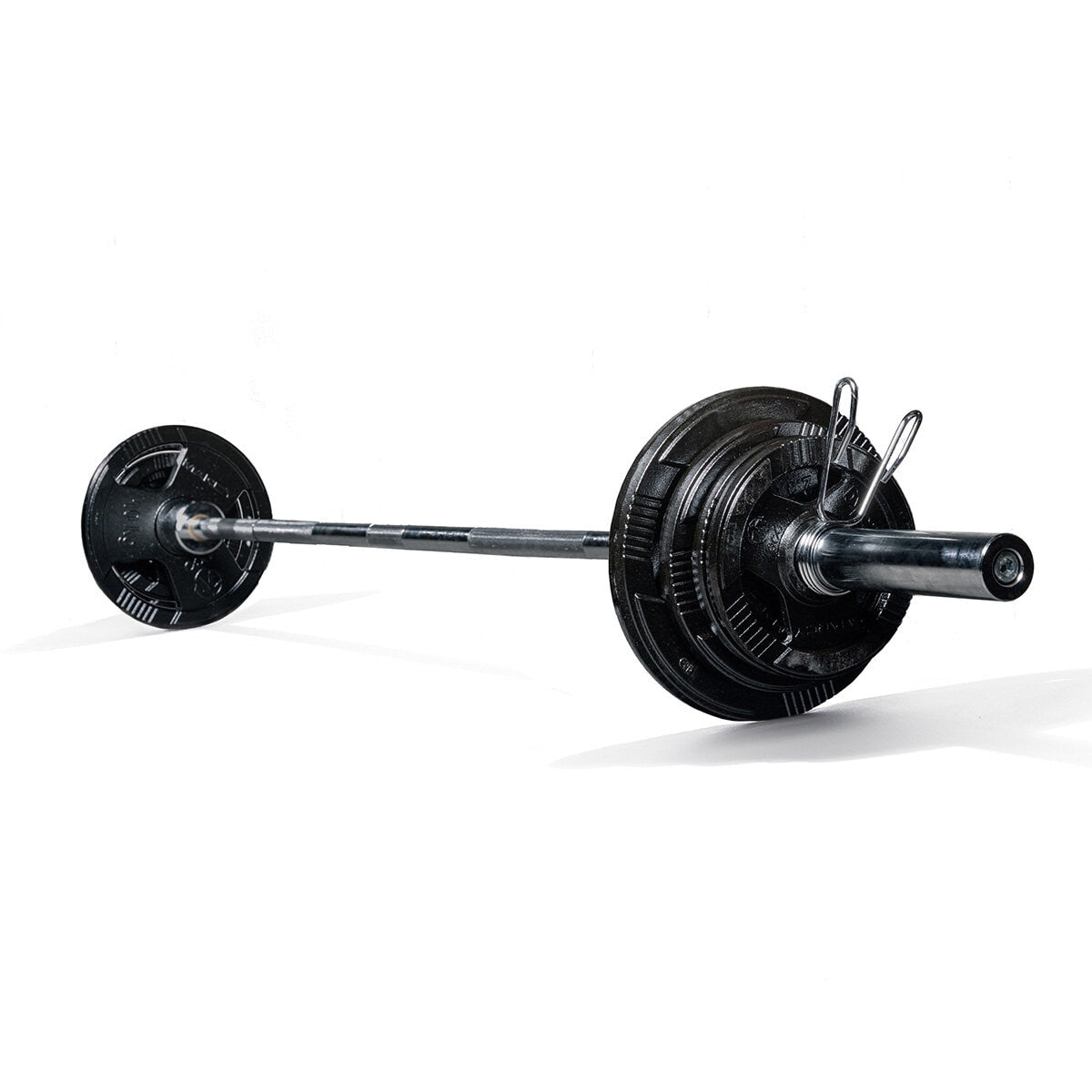 Marcy Eco 60kg Olympic weight set with 7ft barbell, British brand