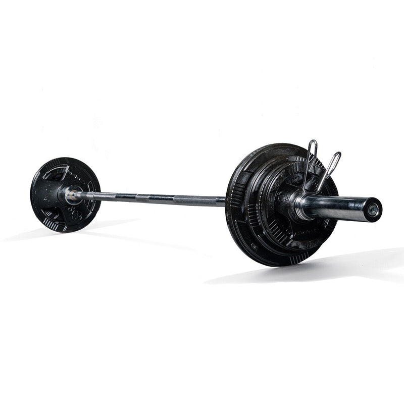 Marcy Eco 60kg Olympic weight set with 7ft barbell, British brand
