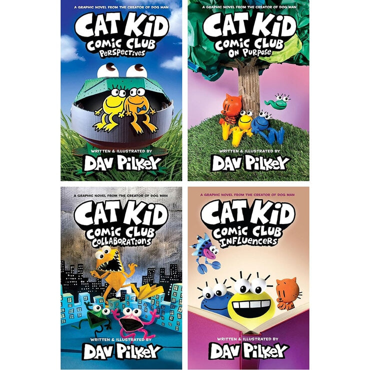 Cat Kid Comic Club paperback 4-book collection, imported from the UK