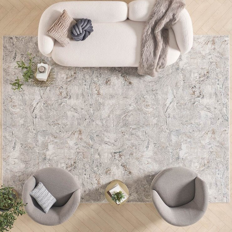 Nourison Glitz Grey Area Rug - British product