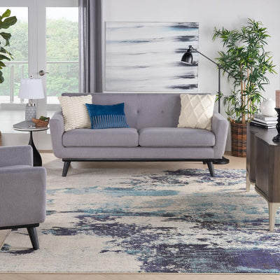 Nourison Celestial Ivory Blue Area Rug