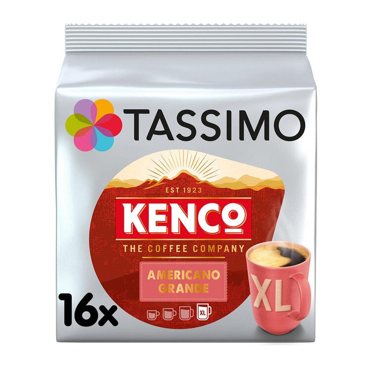Tassimo Kenco Americano Grande XL coffee pods 80 servings (British brand)