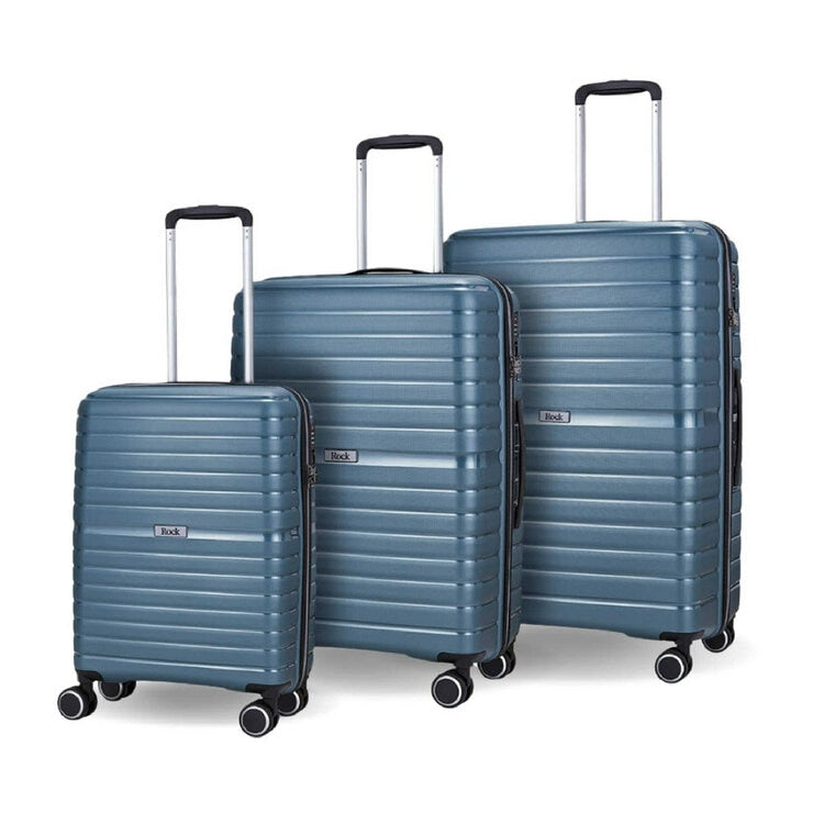 Rock Hydralite 3 piece hardside luggage set (British brand)