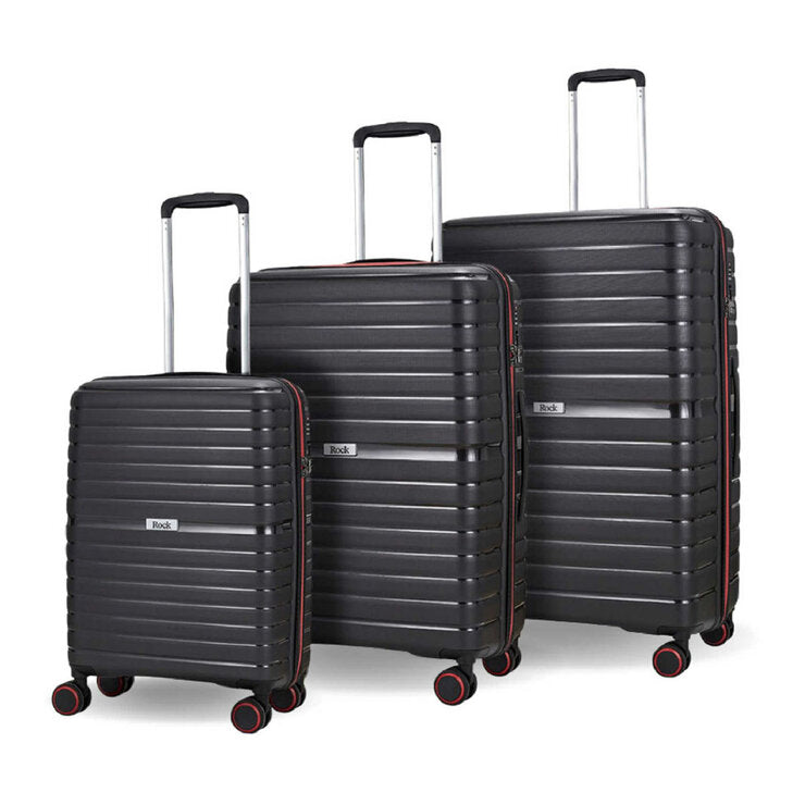 Rock Hydralite 3 piece hardside luggage set (British brand)