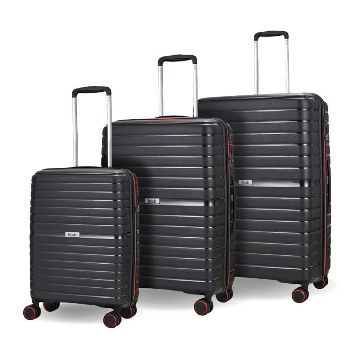 Rock Hydralite 3 piece hardside luggage set (British brand)