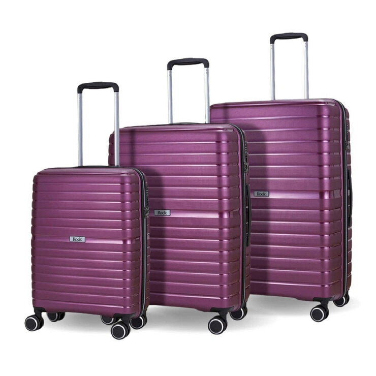 Rock Hydralite 3 piece hardside luggage set (British brand)