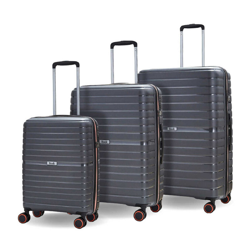 Rock Hydralite 3 piece hardside luggage set (British brand)