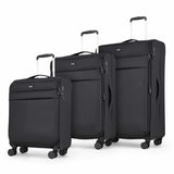 Rock Harper 3 Piece Softside Luggage Set In 4 Colours