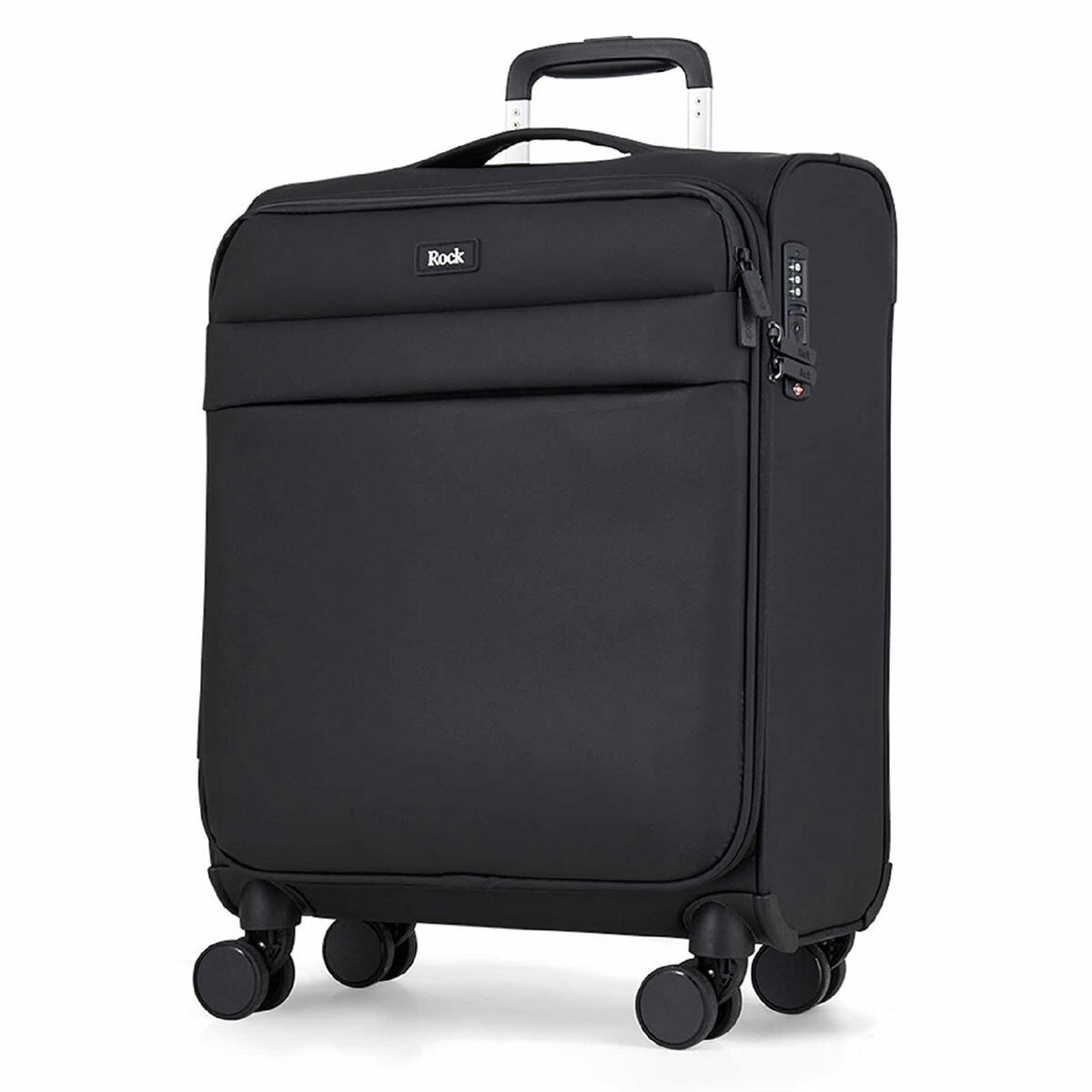 Rock Harper 2 piece luggage set black softside - British product