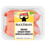 The Black Farmer Organic Chicken Thighs Skinless & Boneless   Typically: 360g GOODS M&S   