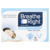 Breathe Right Clear Nasal Strips   10 per pack GOODS M&S   