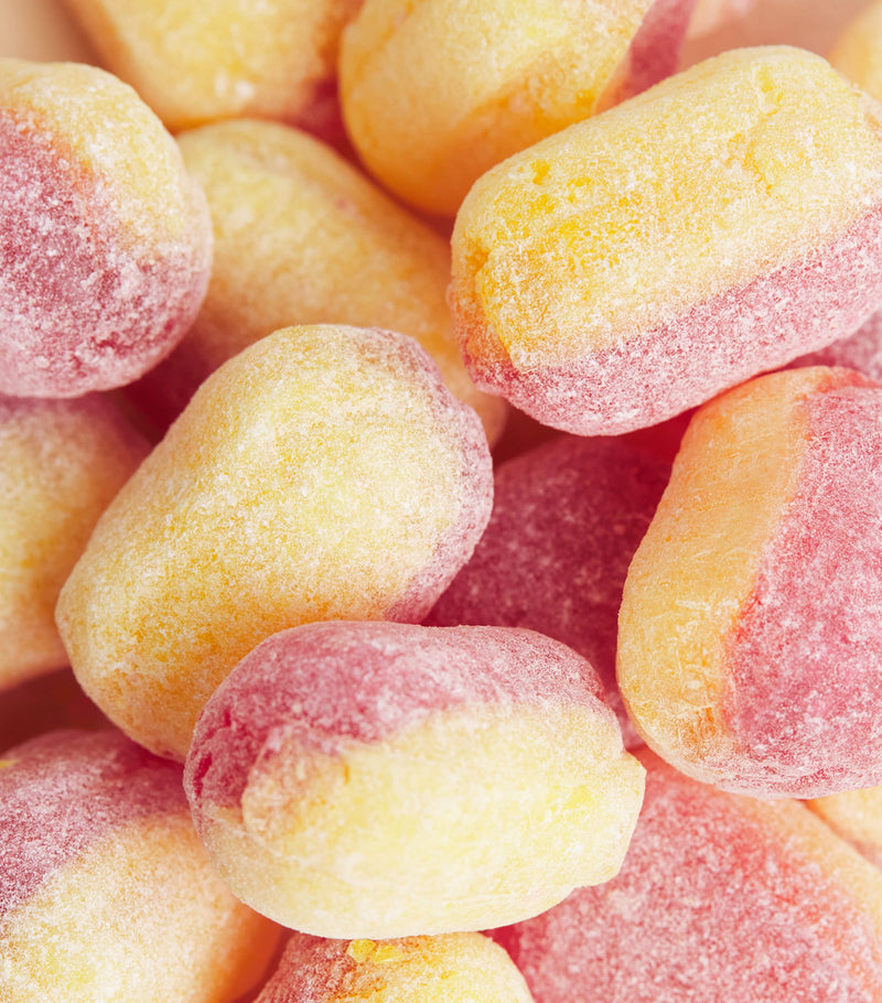 Harrods rhubarb and custard hard-boiled sweets 160g, UK version