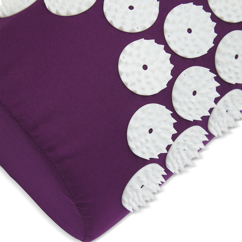 Acupressure mat and pillow set with 10,710 pressure points, imported from the UK