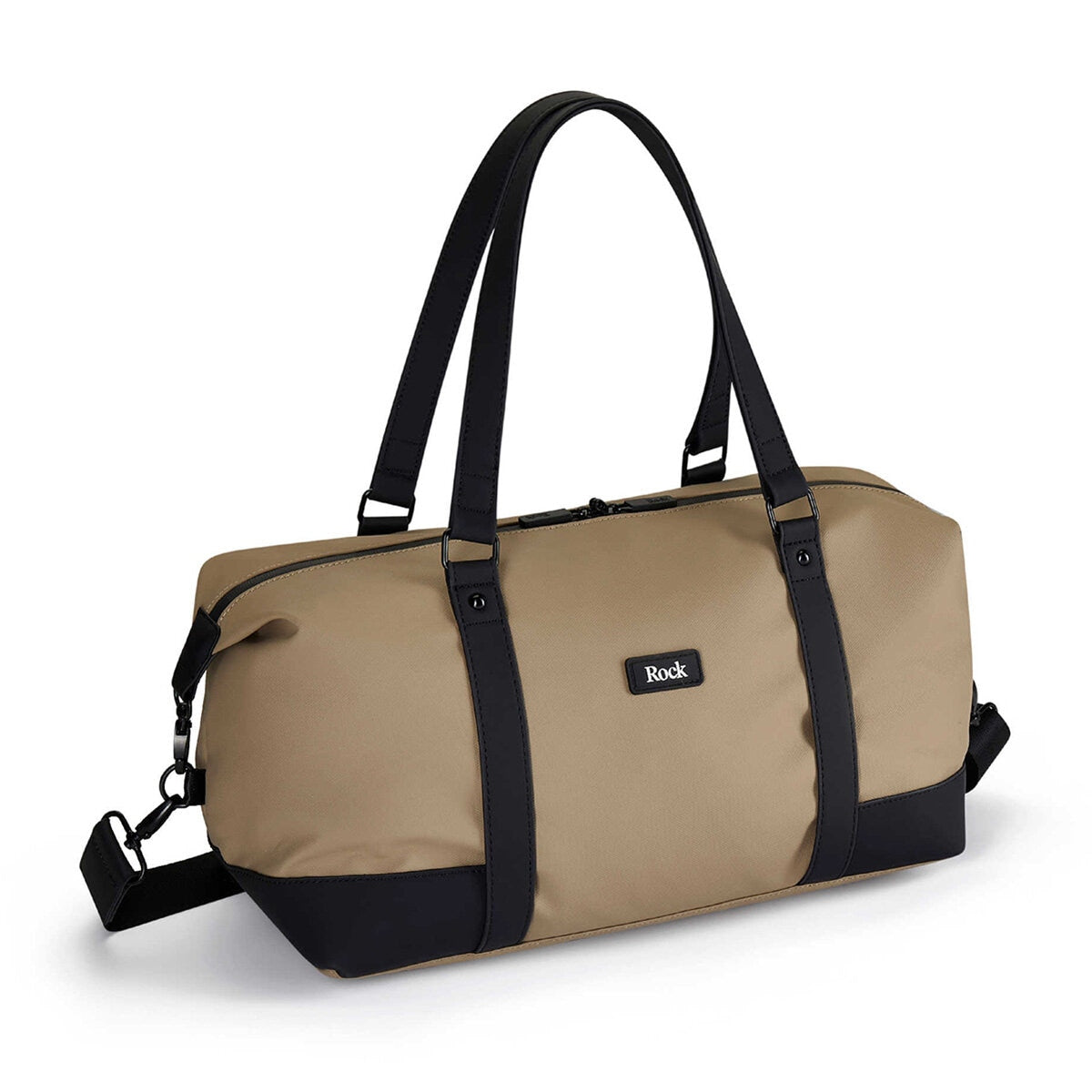 Rock luggage set 2 piece softside cabin and holdall beige - British product