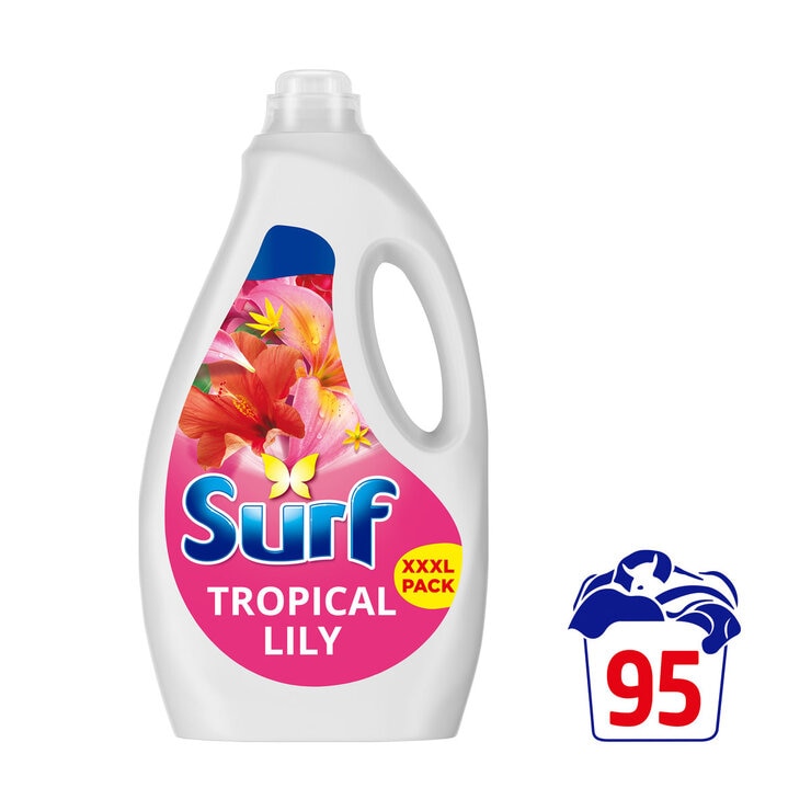 Surf Tropical Lily laundry liquid 2.6L 95 washes - British product