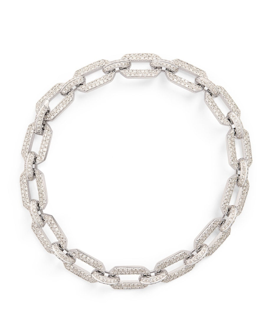SHAY Geo Link bracelet white gold diamonds - British product