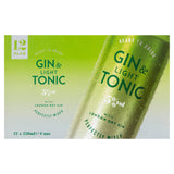 Sainsbury's Gin & Light Tonic with London Dry Gin 12x250ml GOODS Sainsburys   