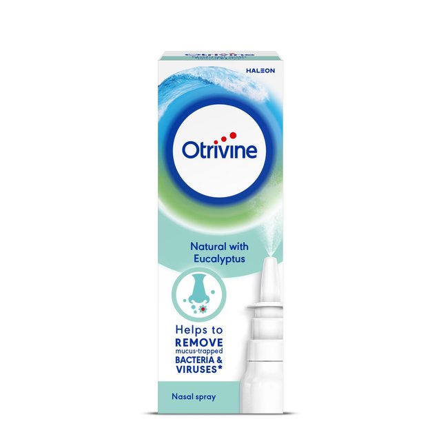 Otrivine Natural Nasal Spray With Eucalyptus Steroid Free & Vegan   20ml GOODS M&S   