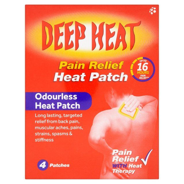 Deep Heat Pain Relief Heat Patches   4 per pack GOODS M&S   