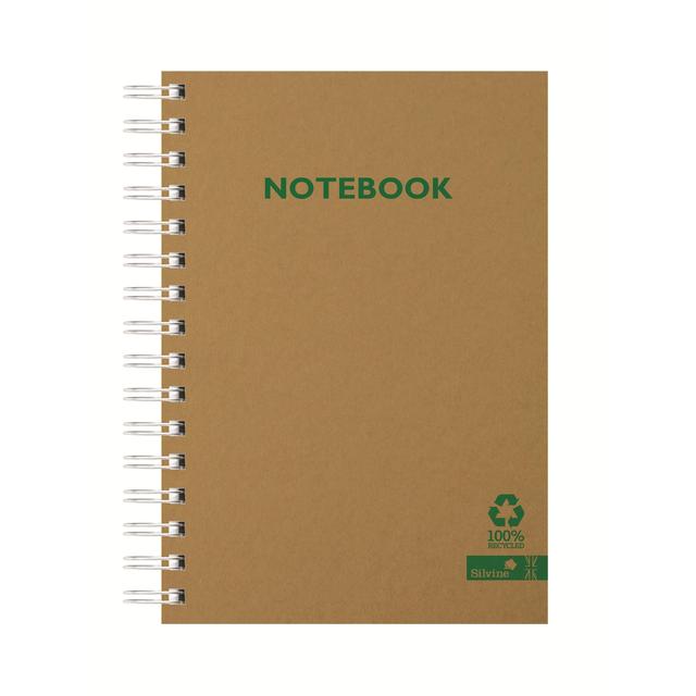 Silvine A5 Recycled Notebook Kraft Cover