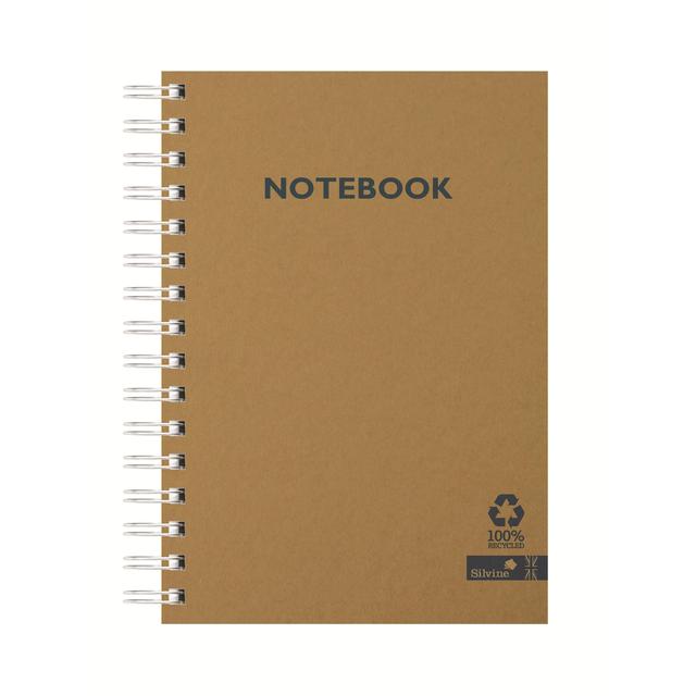 Silvine A5 Recycled Notebook Kraft Cover GOODS M&S   