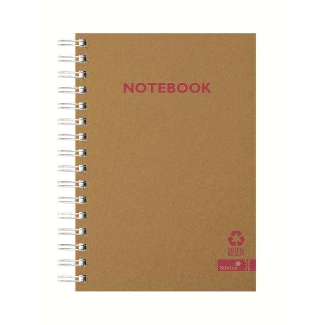 Silvine A5 Recycled Notebook Kraft Cover GOODS M&S   