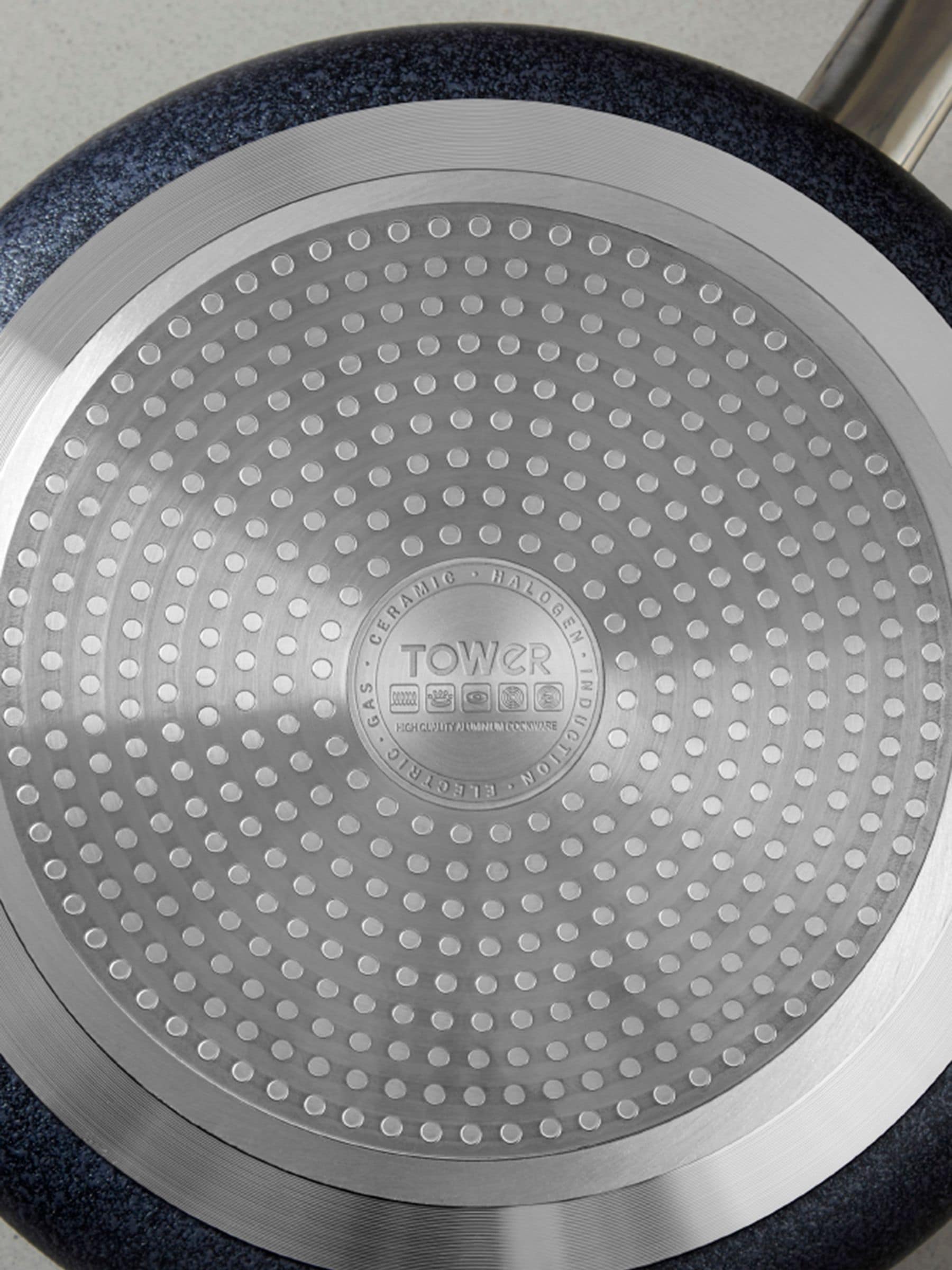 Tower TruStone graues 3-teiliges Kochtopf-Set (britische Marke)